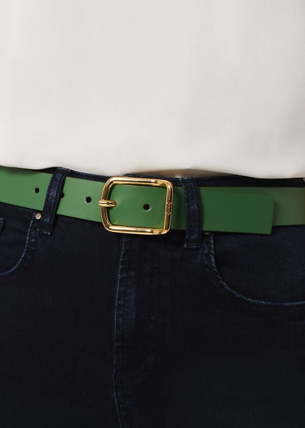 Hobbs Cassidy Jeans Belt Pea Green