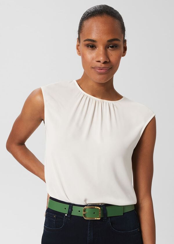 hobbs Cassidy Jeans Belt Pea Green