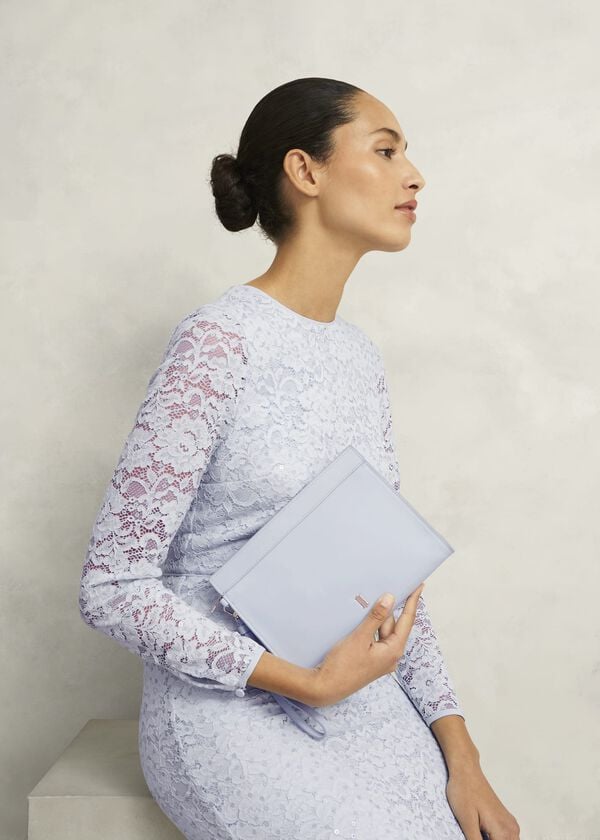 Hobbs Catherine Wristlet Pale Blue