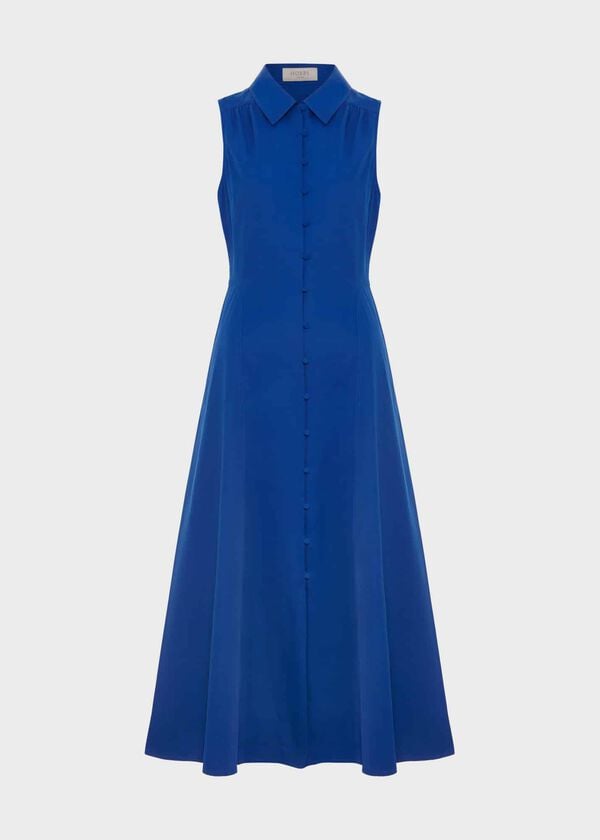 Hobbs Cathleen Dress With Cotton Lapis Blue