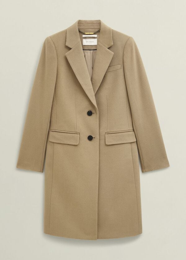 Hobbs Cavendish Wool Coat Hobbs Camel