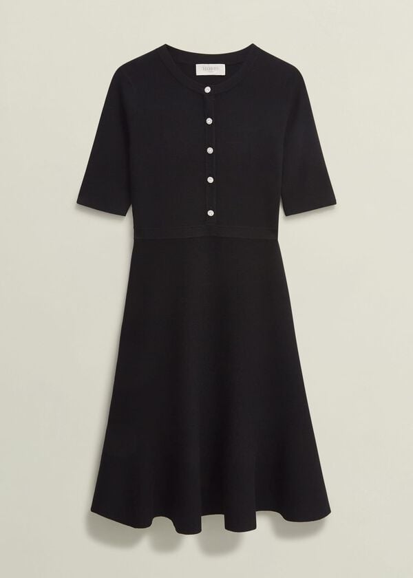 Hobbs Cece Knitted Dress Hobbs Black