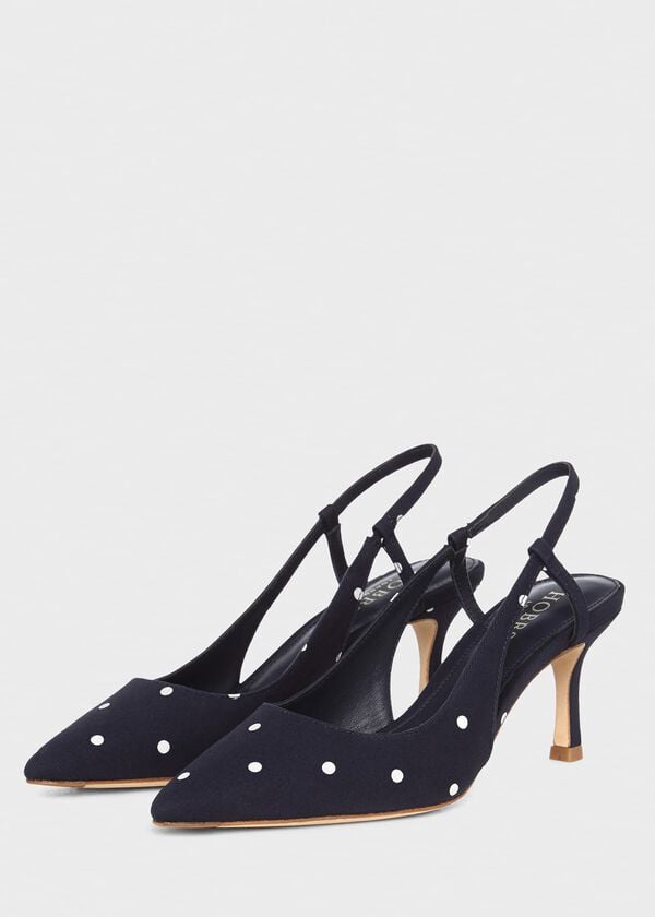 Hobbs Celia Slingback Navy Ivory
