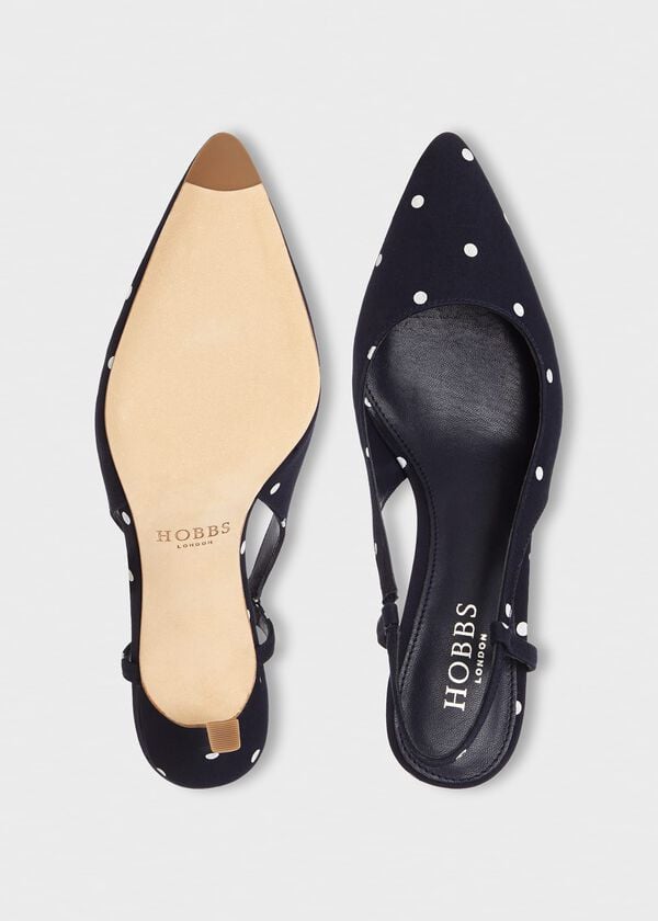 Hobbs Celia Slingback Navy Ivory