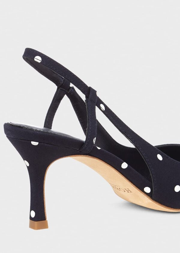 Hobbs Celia Slingback Navy Ivory
