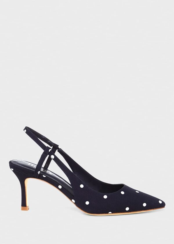 hobbs Celia Slingback Navy Ivory