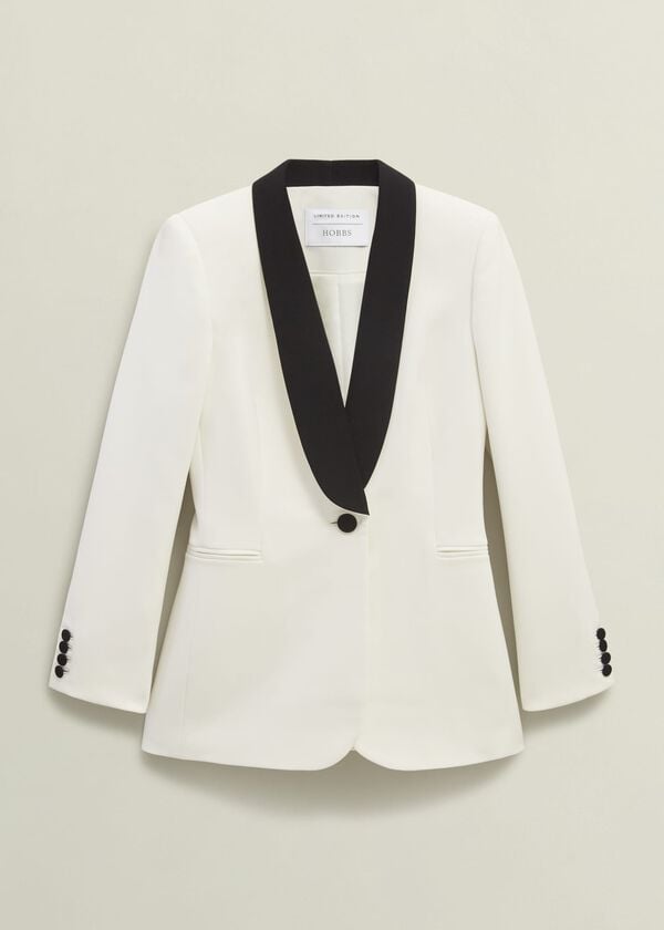 Hobbs Charlecote Jacket Ivory Black
