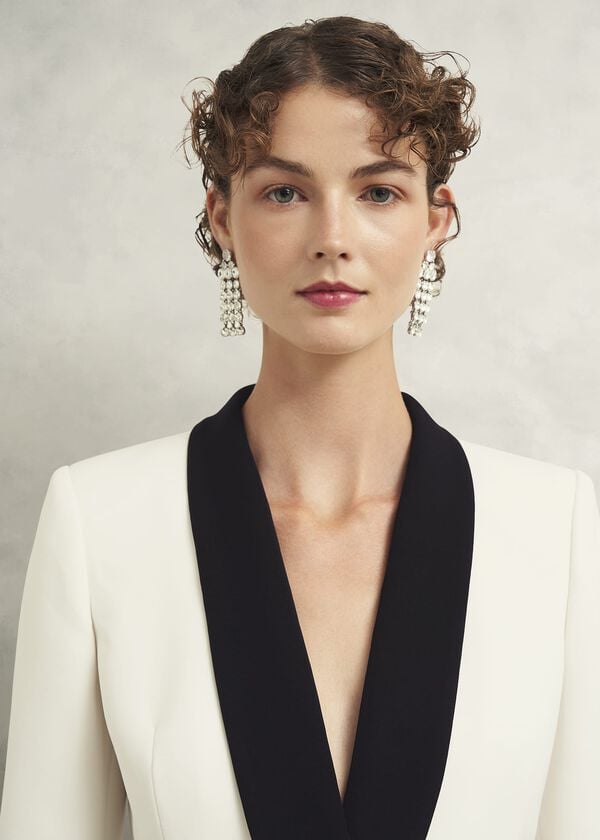 Hobbs Charlecote Jacket Ivory Black