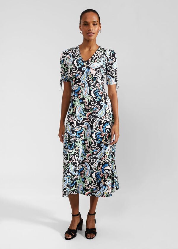 hobbs Charlotte Jersey Dress Multi