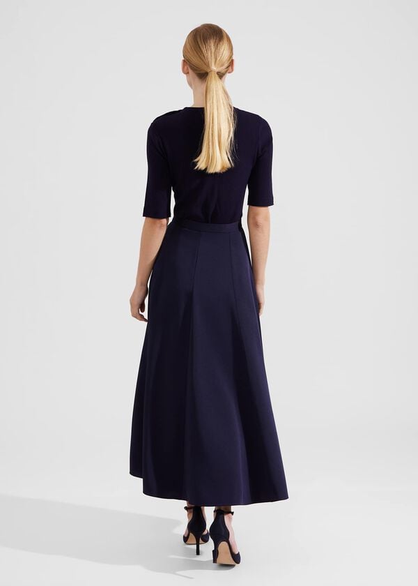 Hobbs Charteris Skirt Midnight Navy