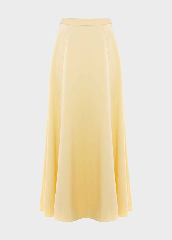 Hobbs Charteris Skirt Pale Yellow