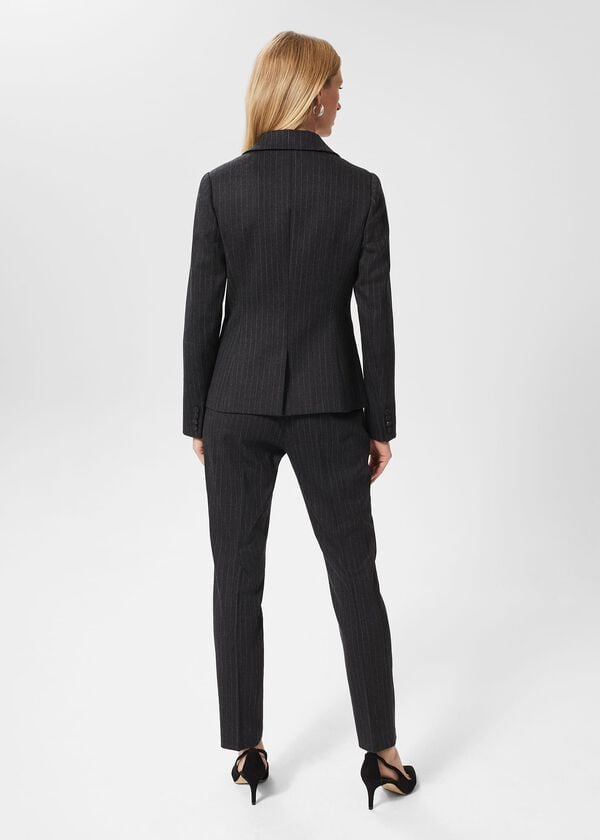 Hobbs Chelsea Jacket Charcoal Ivory