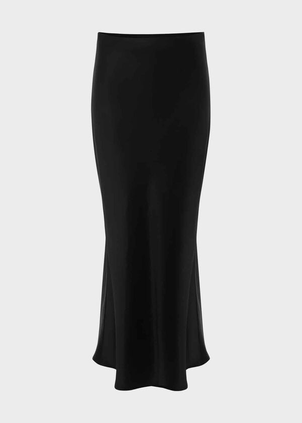 Hobbs Chelsea Midi Skirt Black