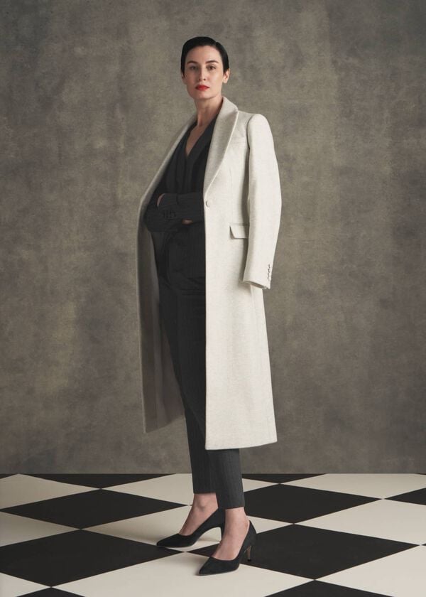 hobbs Chelsea Trousers Charcoal Ivory