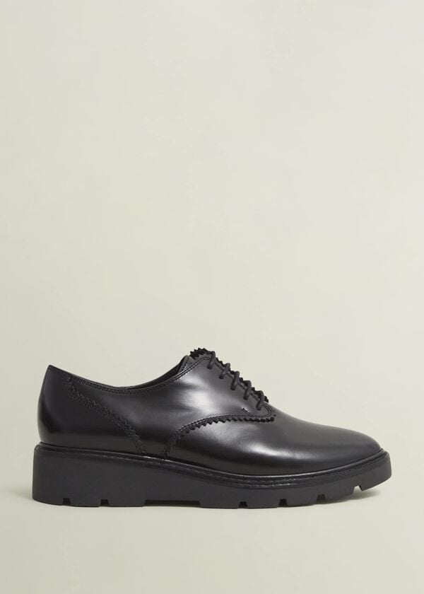 hobbs Chelsey Lace-Up Shoes Black