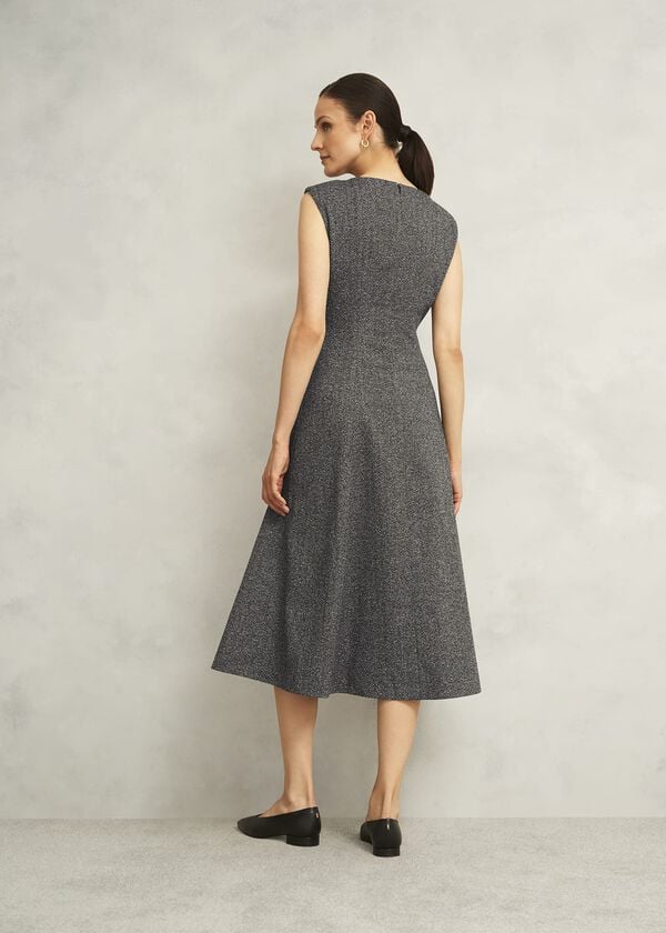 Hobbs Cherie Dress Black Camel