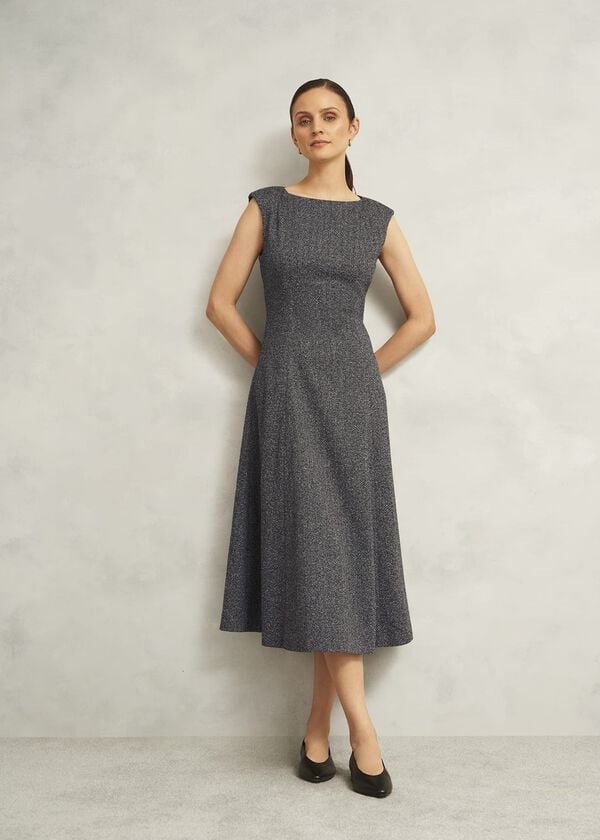 hobbs Cherie Dress Black Camel