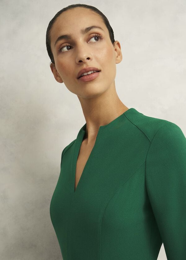 Hobbs Chessie Dress Verdant Green