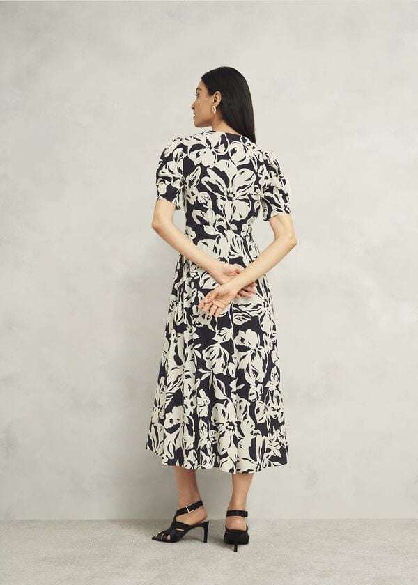 Hobbs Chiltern Dress Black Cream