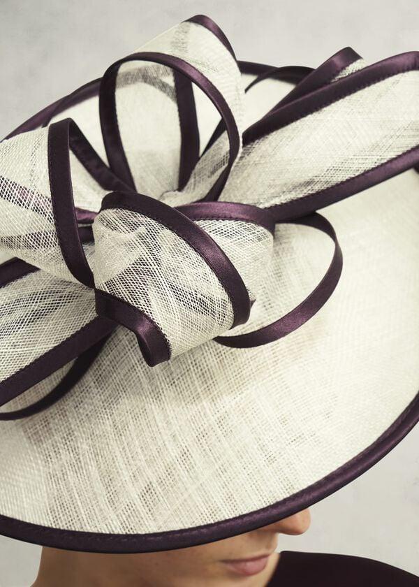 Hobbs Chloe Fascinator Buttercream Red
