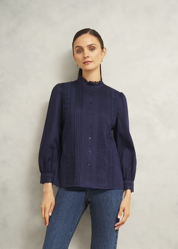 hobbs Cici Blouse True Navy