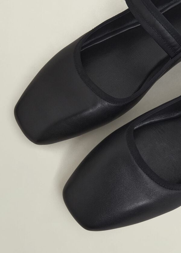 Hobbs Clara Leather Mary Janes Black