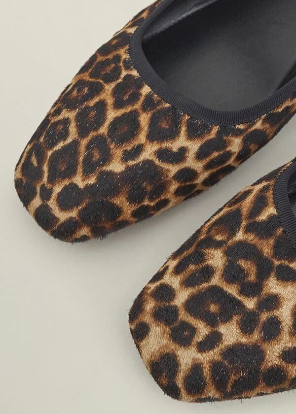 Hobbs Clara Leopard Mary Janes Leopard Print