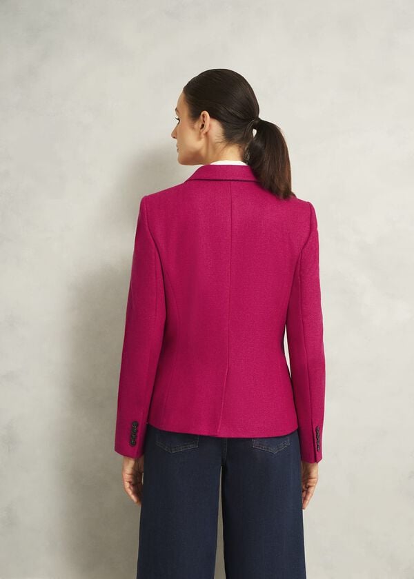 Hobbs Clare Wool Jacket Bright Pink