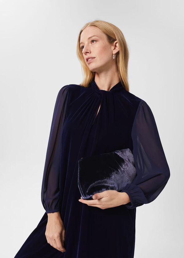 Hobbs Clifton Clutch Bag Midnight