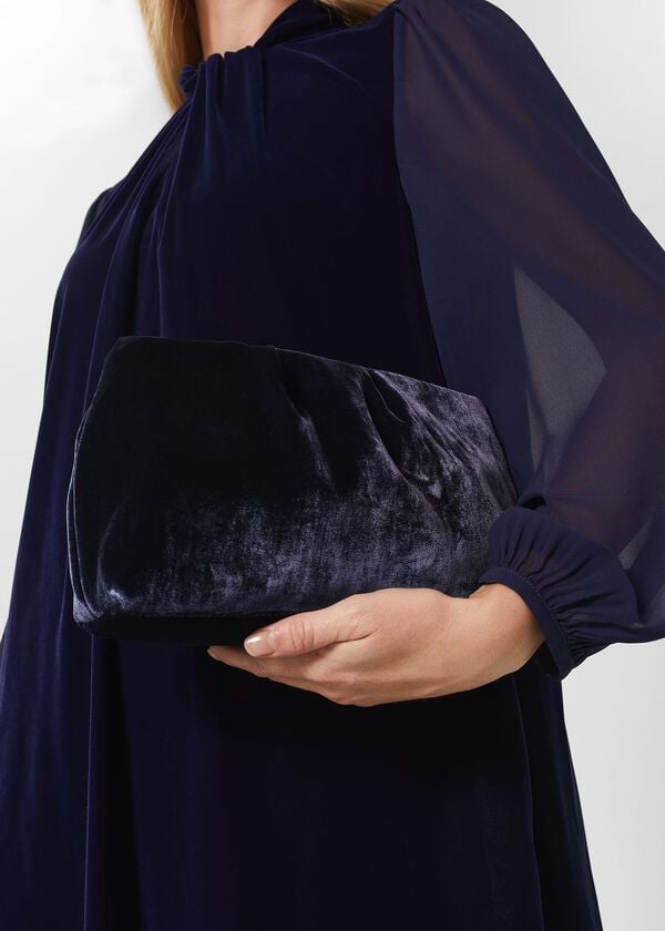 hobbs Clifton Clutch Bag Midnight