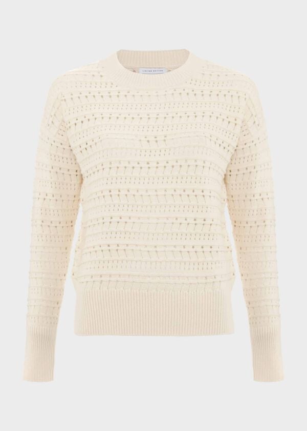 Hobbs Colemere Cotton Jumper Buttercream