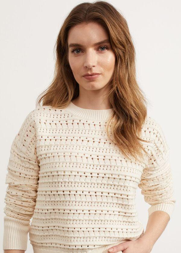 Hobbs Colemere Cotton Jumper Buttercream