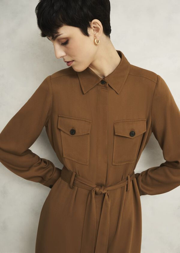 Hobbs Combs Dress Vicuna