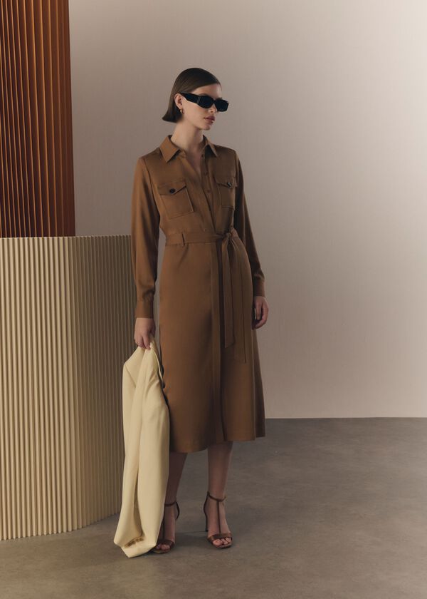 hobbs Combs Dress Vicuna