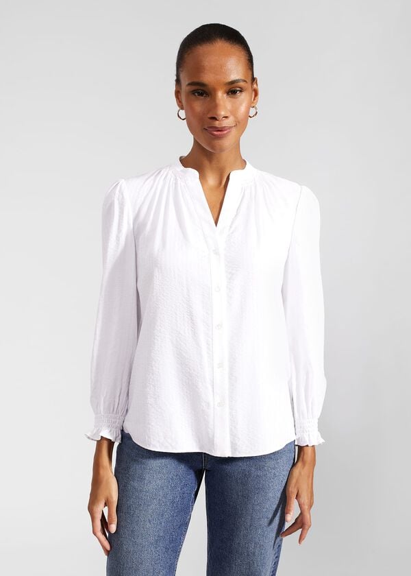 hobbs Constance Top White