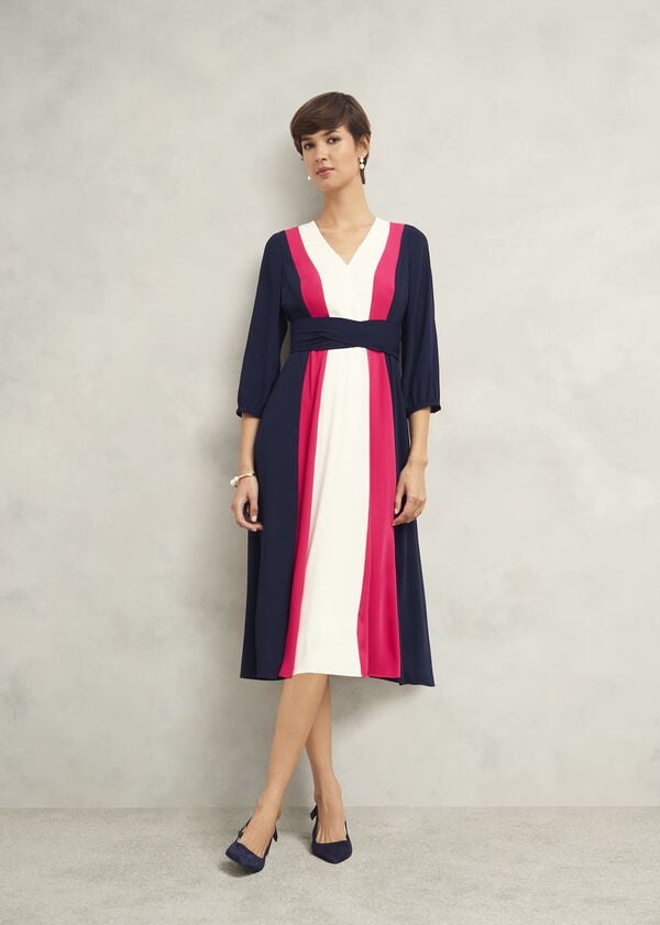 hobbs Cora Colour Block Dress Multi