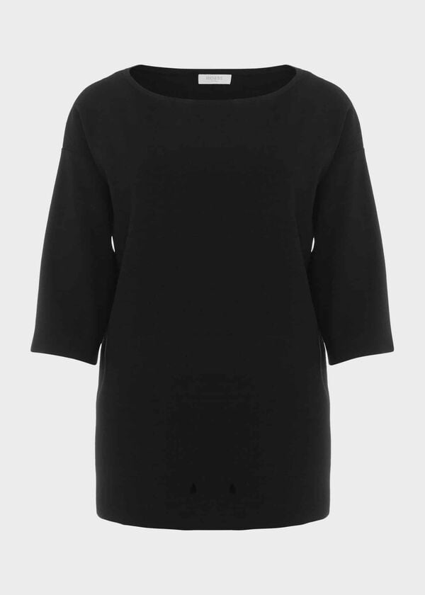 Hobbs Cora Knitted Top Black