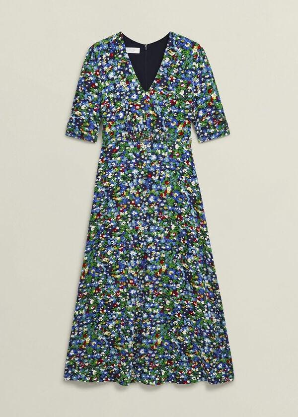 Hobbs Coralie Jersey Dress Multi