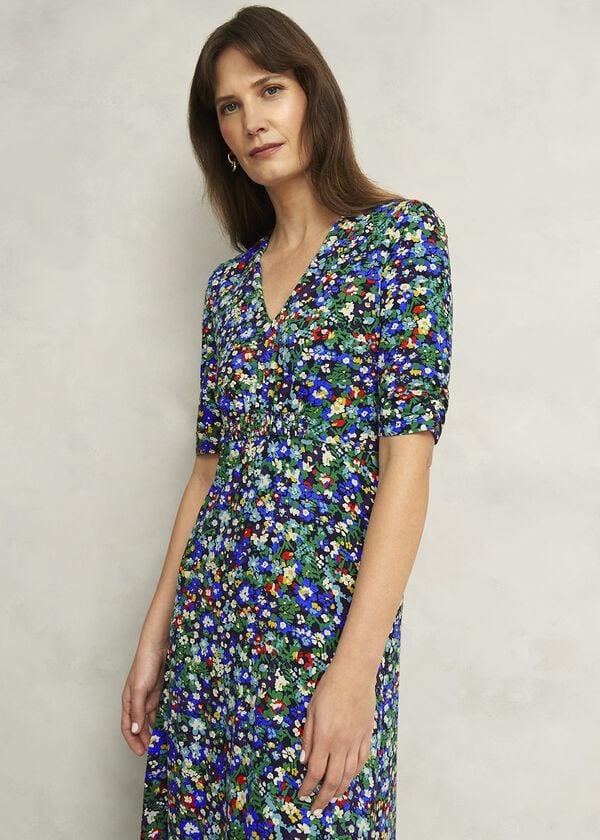 Hobbs Coralie Jersey Dress Multi