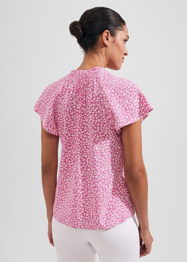 Hobbs Cosima Top Fuchsia Multi
