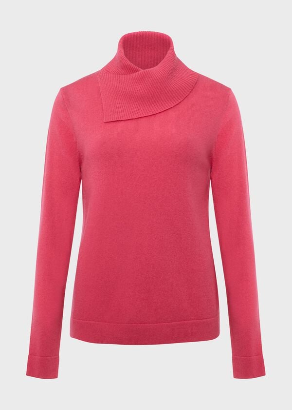 Hobbs Courtney Jumper With Cashmere Azalea Pink