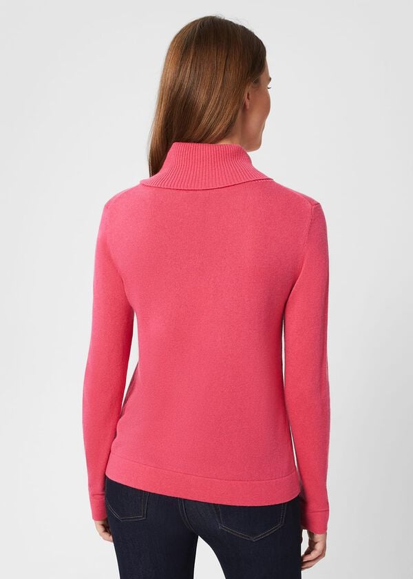 Hobbs Courtney Jumper With Cashmere Azalea Pink