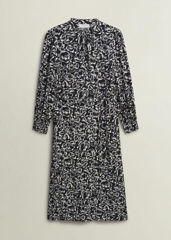 Hobbs Cynthia Dress Black Cream