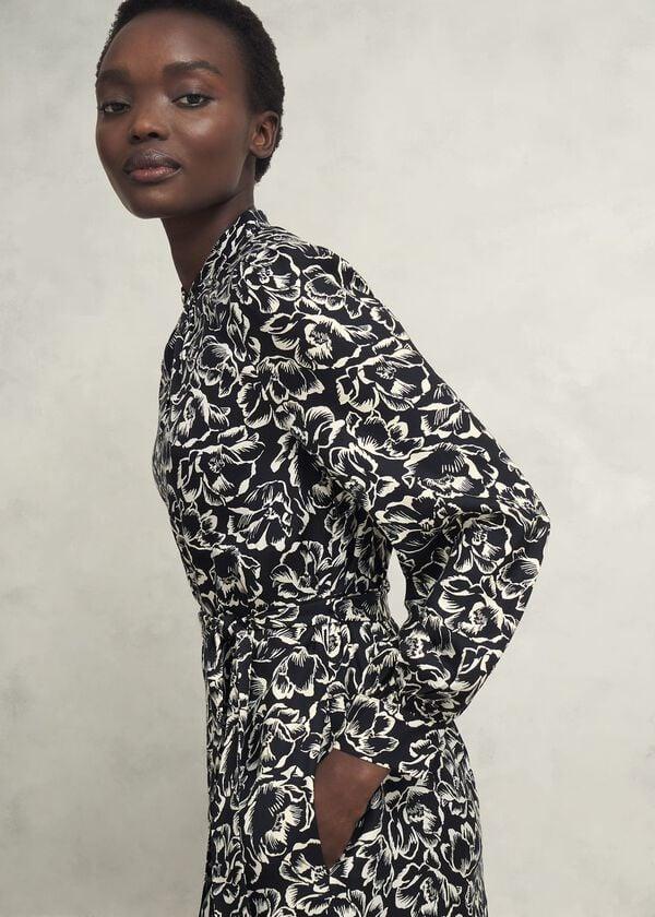 Hobbs Cynthia Dress Black Cream