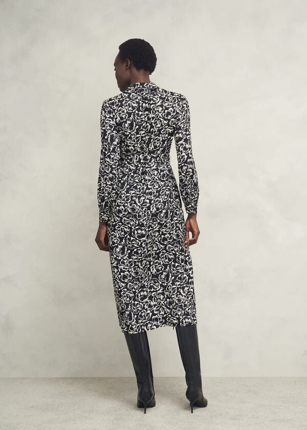 Hobbs Cynthia Dress Black Cream