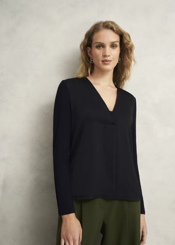 hobbs Danika Blouse Hobbs Black