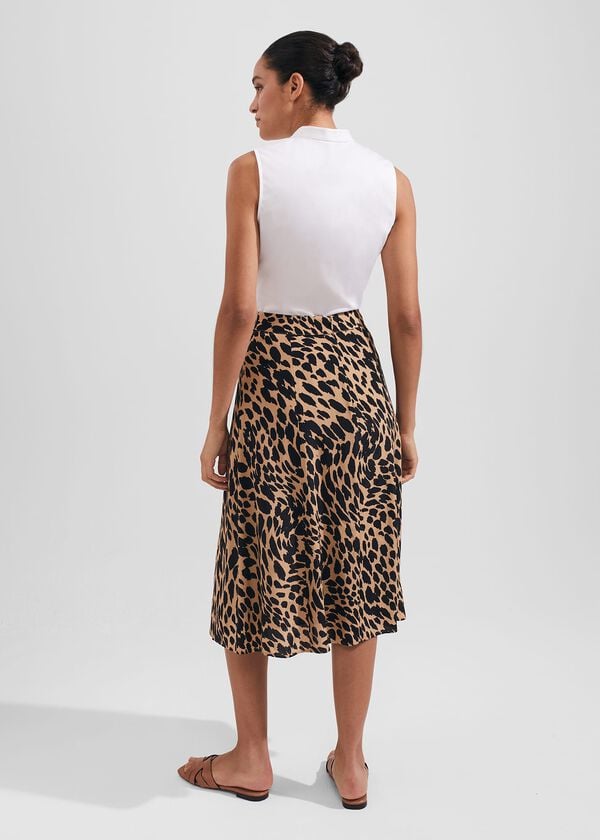 Hobbs Daphne Skirt Camel Black
