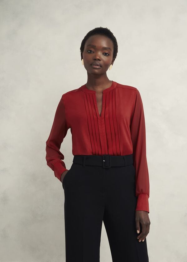 hobbs Darcey Top Pomegranate Red