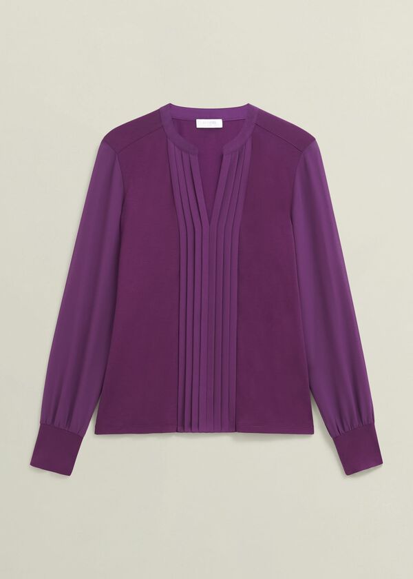 Hobbs Darcy Top Vibrant Purple