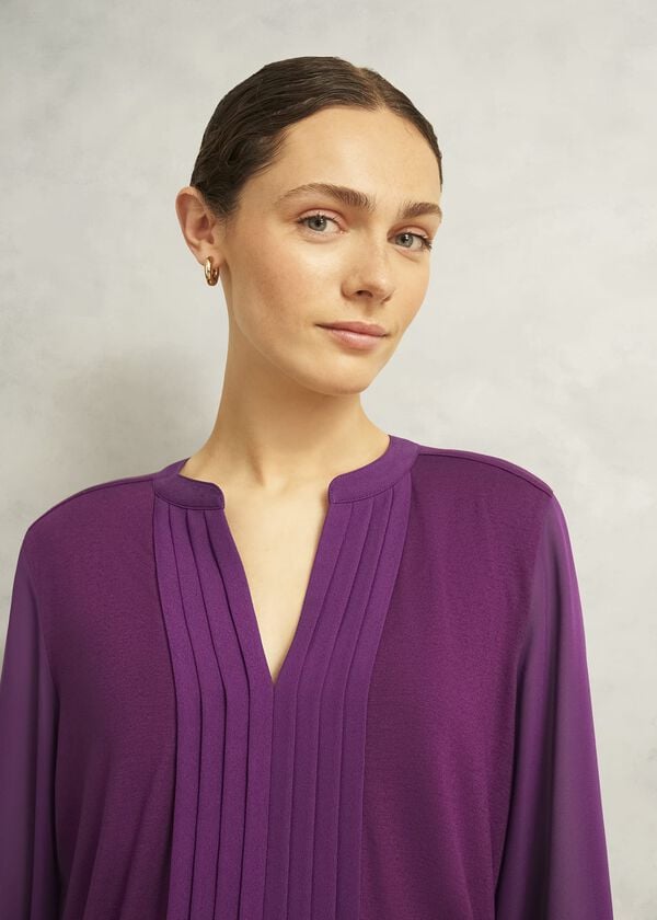 Hobbs Darcy Top Vibrant Purple